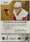 2009-10 SP Game Used Marks of a Nation #MN-MH Marián Hossa S
