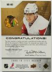 2009-10 SP Game Used Marks of a Nation #MN-MH Marián Hossa SN 34/50