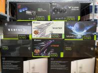 GeForce RTX 5090, RTX 5080, RTX 5070 Ti, RTX 5070 , RTX 4090, RTX 4080 Super (21/20)